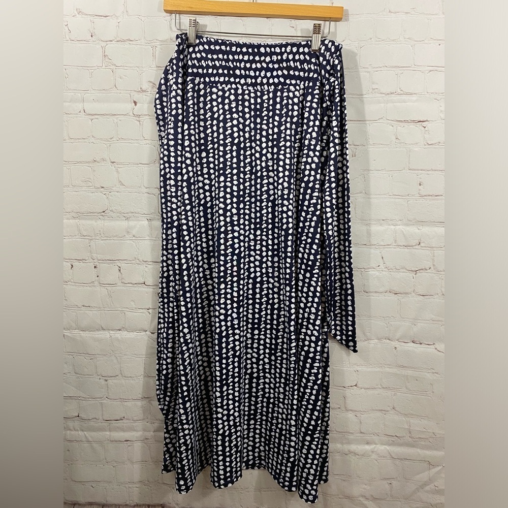NY Collection Long Skirt Womens Size Medium Petite Elastic Waist Pull On Skirt
